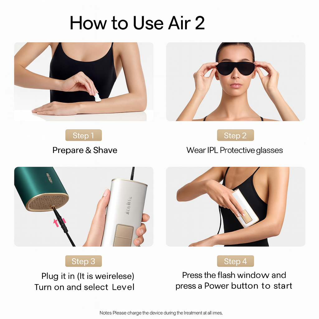 Ulike Air 2 IPL Hair Removal Device with Ice Cooling