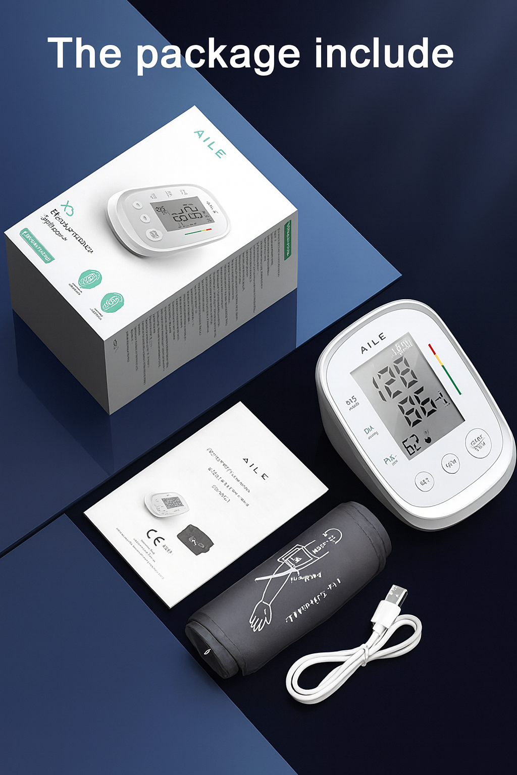 AILE X5 Large Cuff Digital Blood Pressure Monitor Dual User
