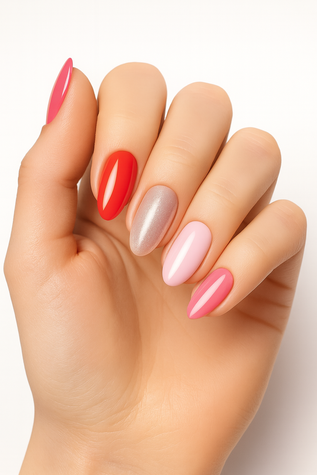 NeoNail Adorable UV Gel Polish Starter Kit, 5 Colors, 48W LED Lamp