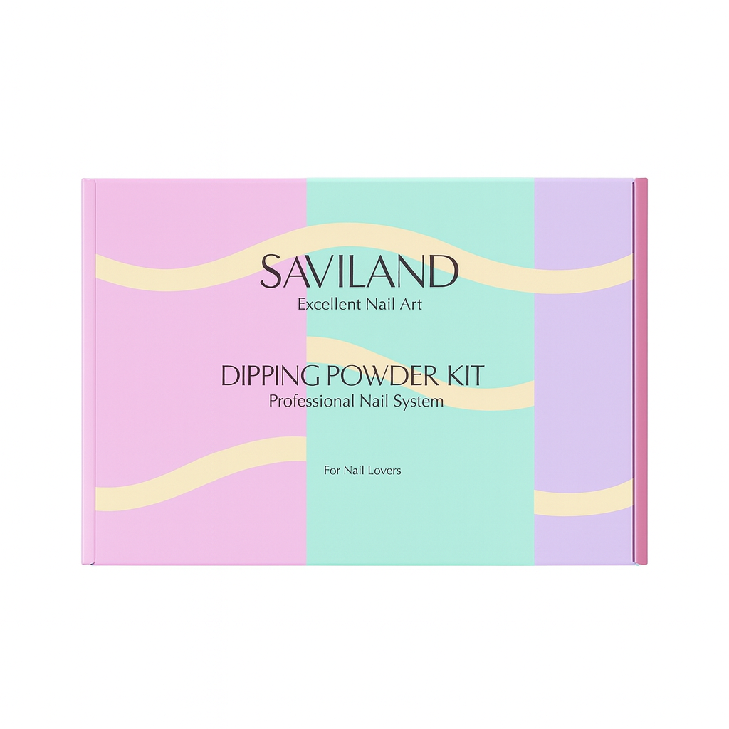 Saviland 20-Color Dipping Powder Nail Kit with Vibrant Shades