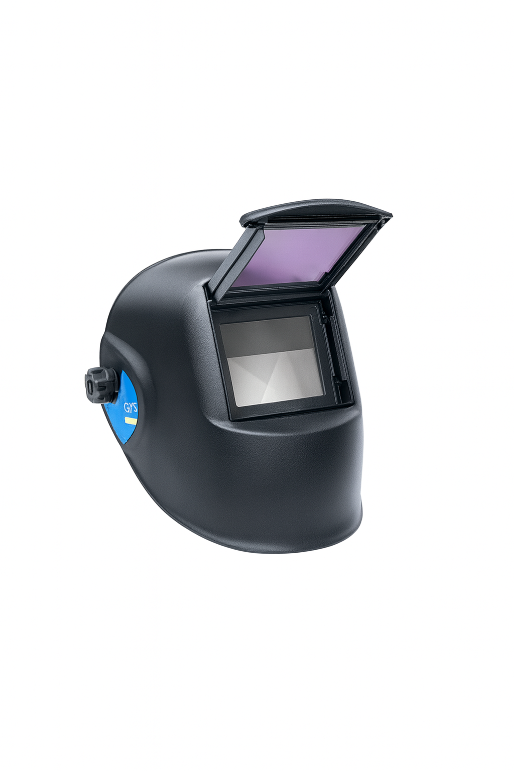 GYS Flip-Flap Welding Helmet: Dual-Screen Eye Protection for MIG/MMA Welding.