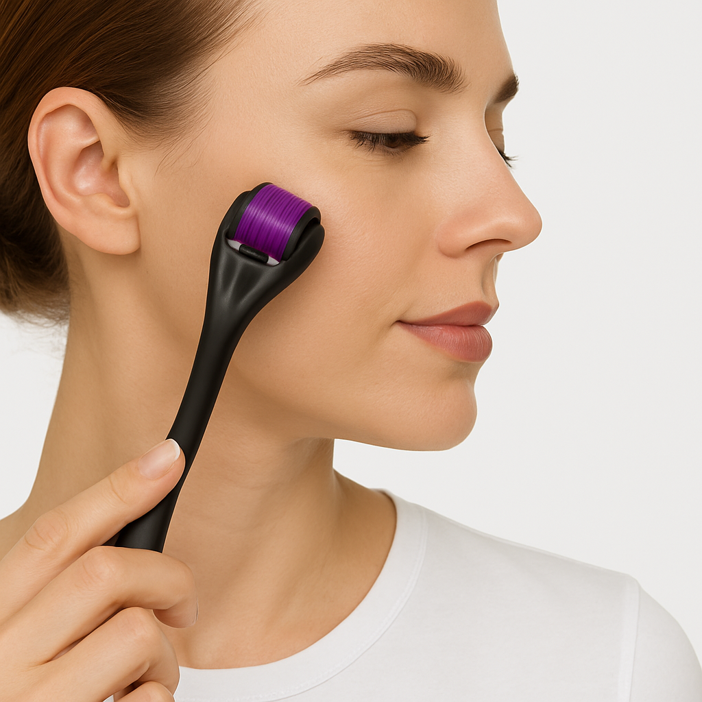 Professional 0.50mm Hyper Derma Roller for Beard Growth & Hair Follicle Stimulation.