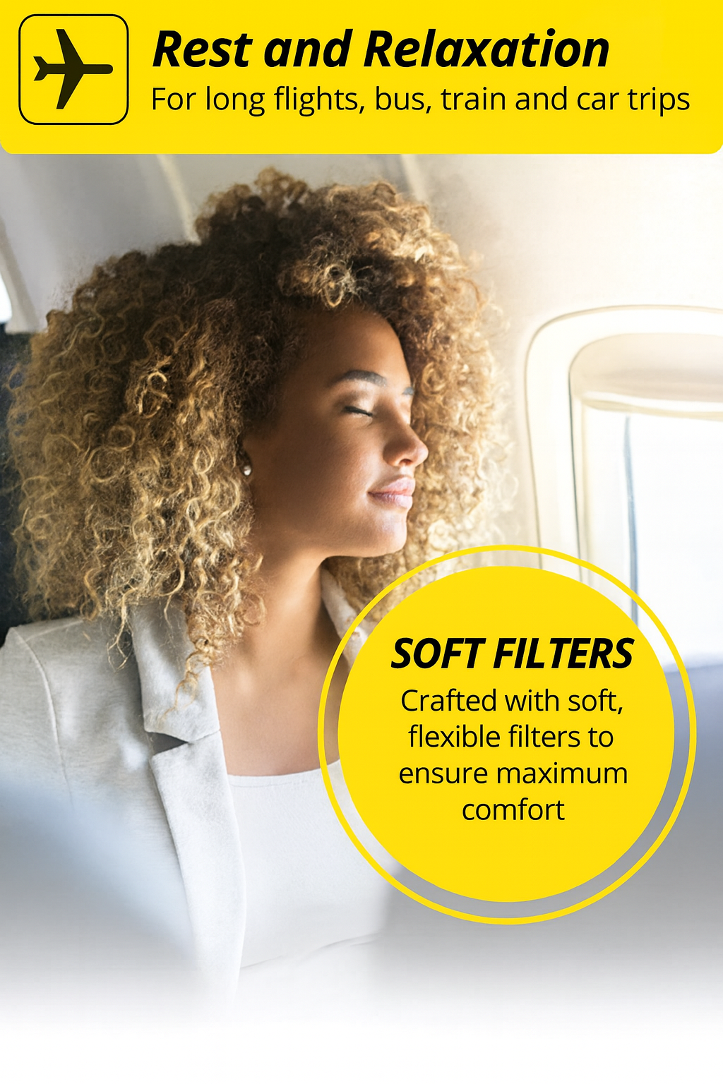Alpine FlyFit Ear Protection Earplugs for Airplanes – Pressure Regulating Travel Earplugs.