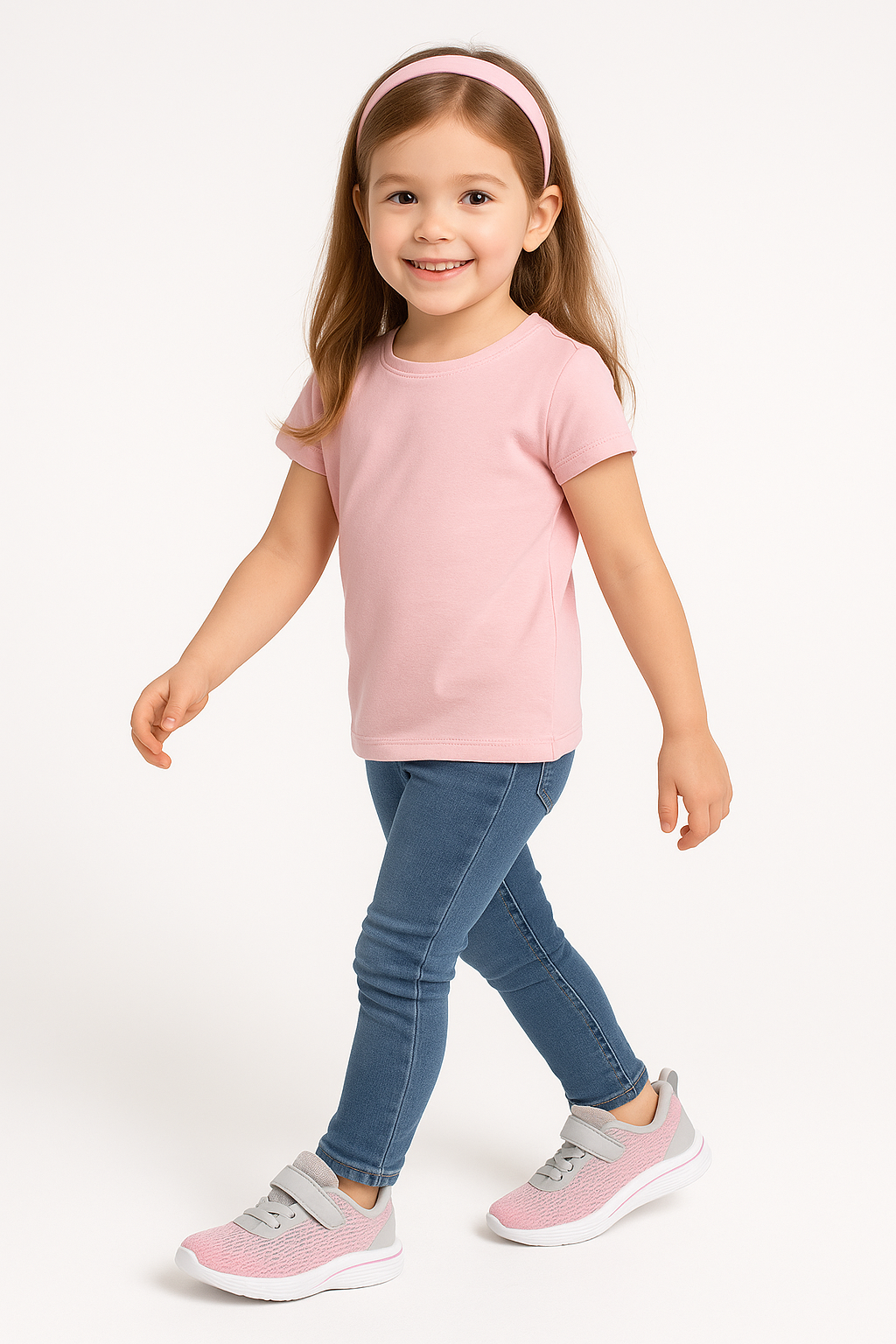 TAIAOJING Lightweight Mesh Toddler Girl Sports Shoes.