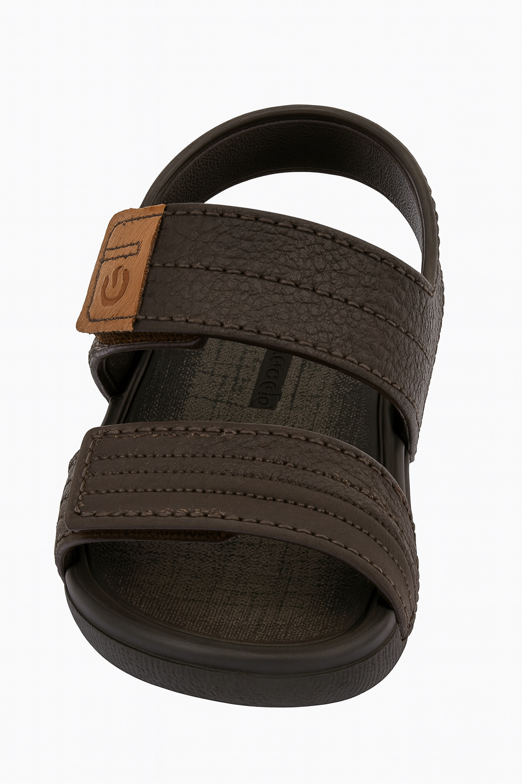 Cartago Dakar Brown Boys Sandal with Adjustable Velcro Straps.
