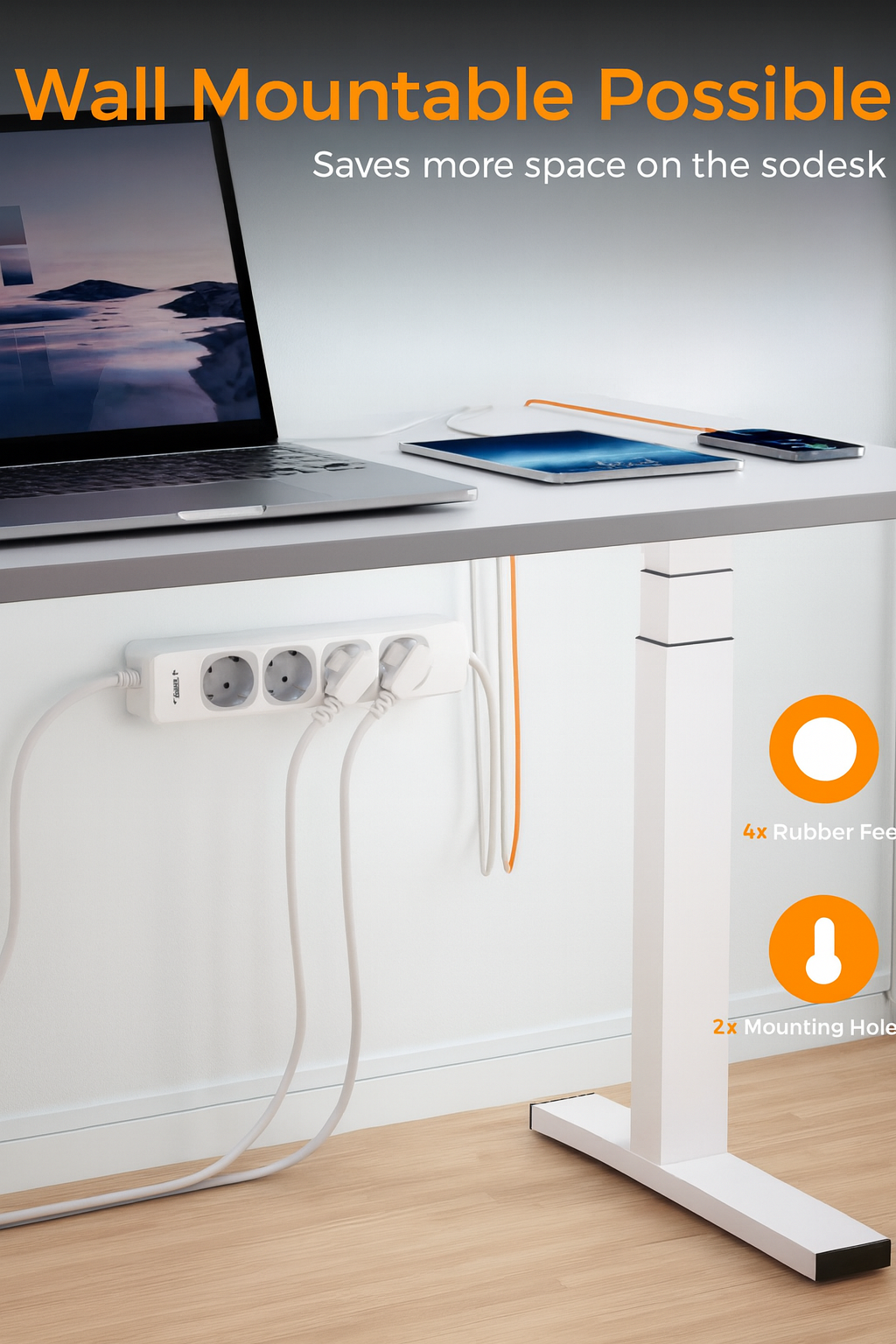 TESSAN 7-in-1 Power Strip with 4 AC Outlets, USB-C, 2 USB-A Ports