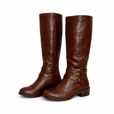 Arizona Denver Black Knee-High Women's Boot with Buckle - Gomix Brands Outlet