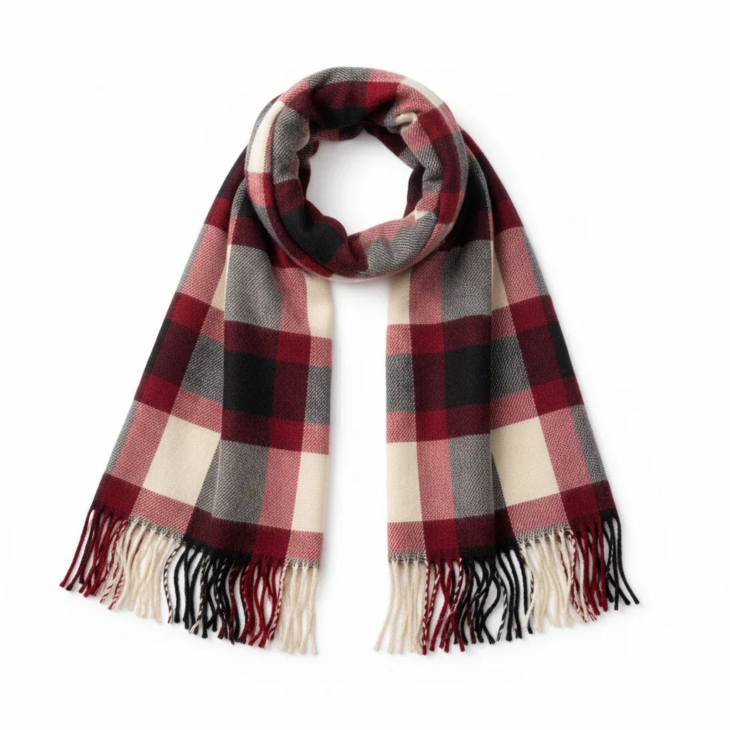 Goodfellow Unisex Plaid Acrylic Scarf - Multi-Color Winter - Gomix Brands Outlet