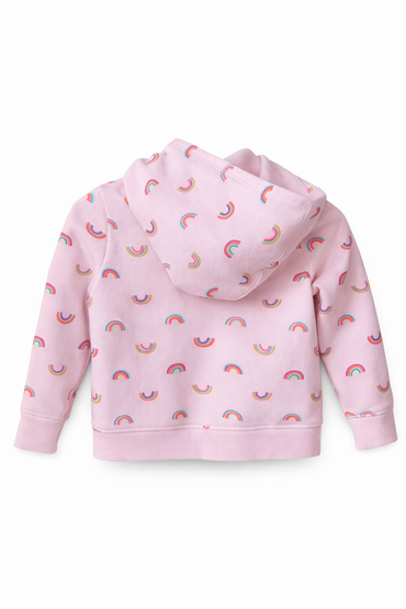 Cat & Jack Pink Rainbows Toddler Hoodie Jacket