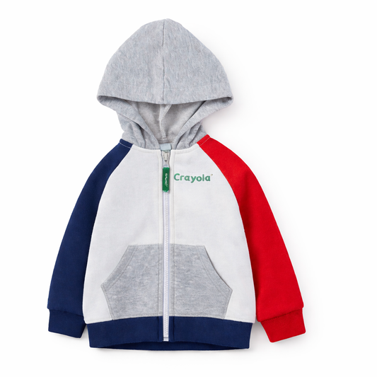CRAYOLA Kids Zip Fleeced Hoodie Outfit