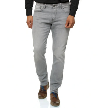 Men's Jeel Regular Fit Straight Cut 5-Pocket Black Stretch Jeans - Gomix Brands Outlet