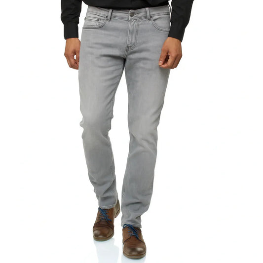 Men's Jeel Regular Fit Straight Cut 5-Pocket Black Stretch Jeans - Gomix Brands Outlet