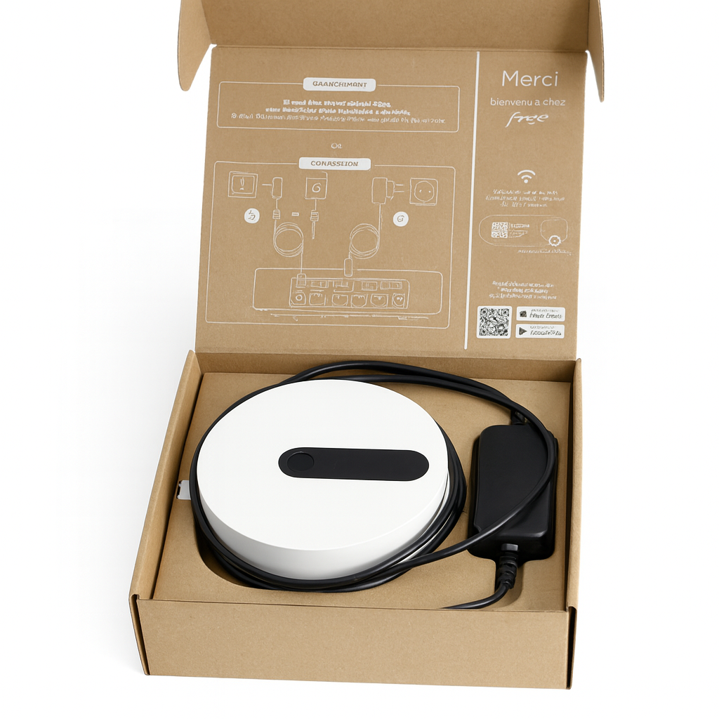 Freebox POP Server F-GW08B with Original Charger – No Remote