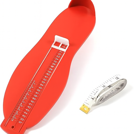 Dkiny Red Foot Measuring Ruler for Kids and Adults with measuring scale