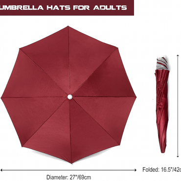 MUFEKUM Waterproof UV Umbrella Hats