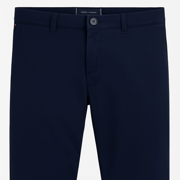 Tommy Hilfiger Men's Satin Chino Pants Black Classic Fit