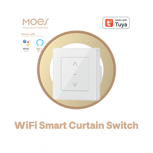 MOES Smart WiFi Blind & Roller Shutter Switch, Tuya Alexa Google Home Compatible