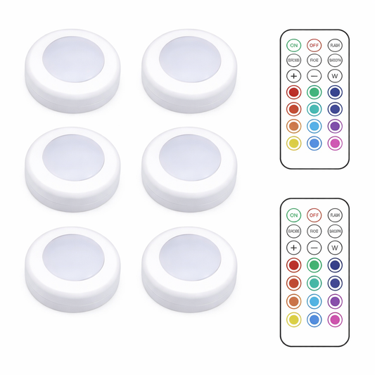 LED Closet Cabinet Lights Adjustable RGB Colorful Kitchen Wireless Lamps