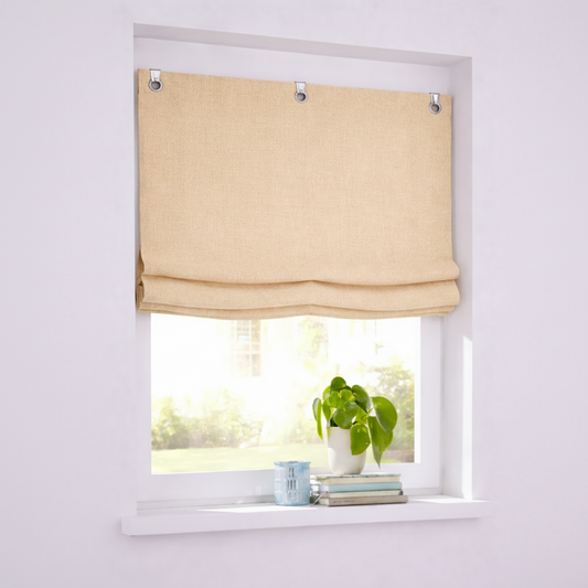 Kutti Raya Roman Blind with Stainless Steel Hooks