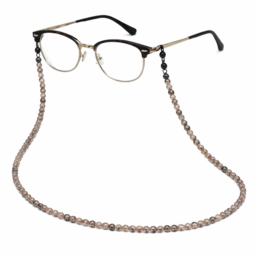 PHIERES Gray Nylon Unisex Glasses Chain – PH-Eyestrap03 – Comfortable Eye Strap
