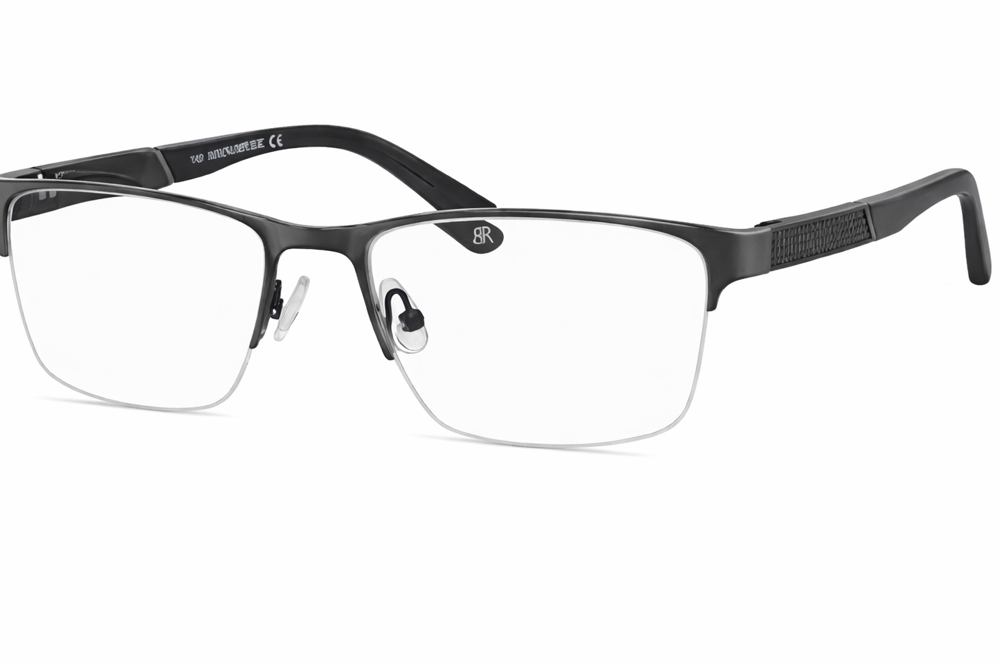 MODFANS Semi-Rimless Metal Rectangular Eyeglasses