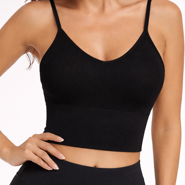Litthing Longline Sports Bra with Removable Pads