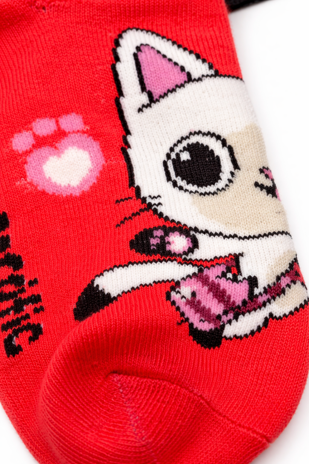 Pandyrific Cute Cat Red Ankle Socks