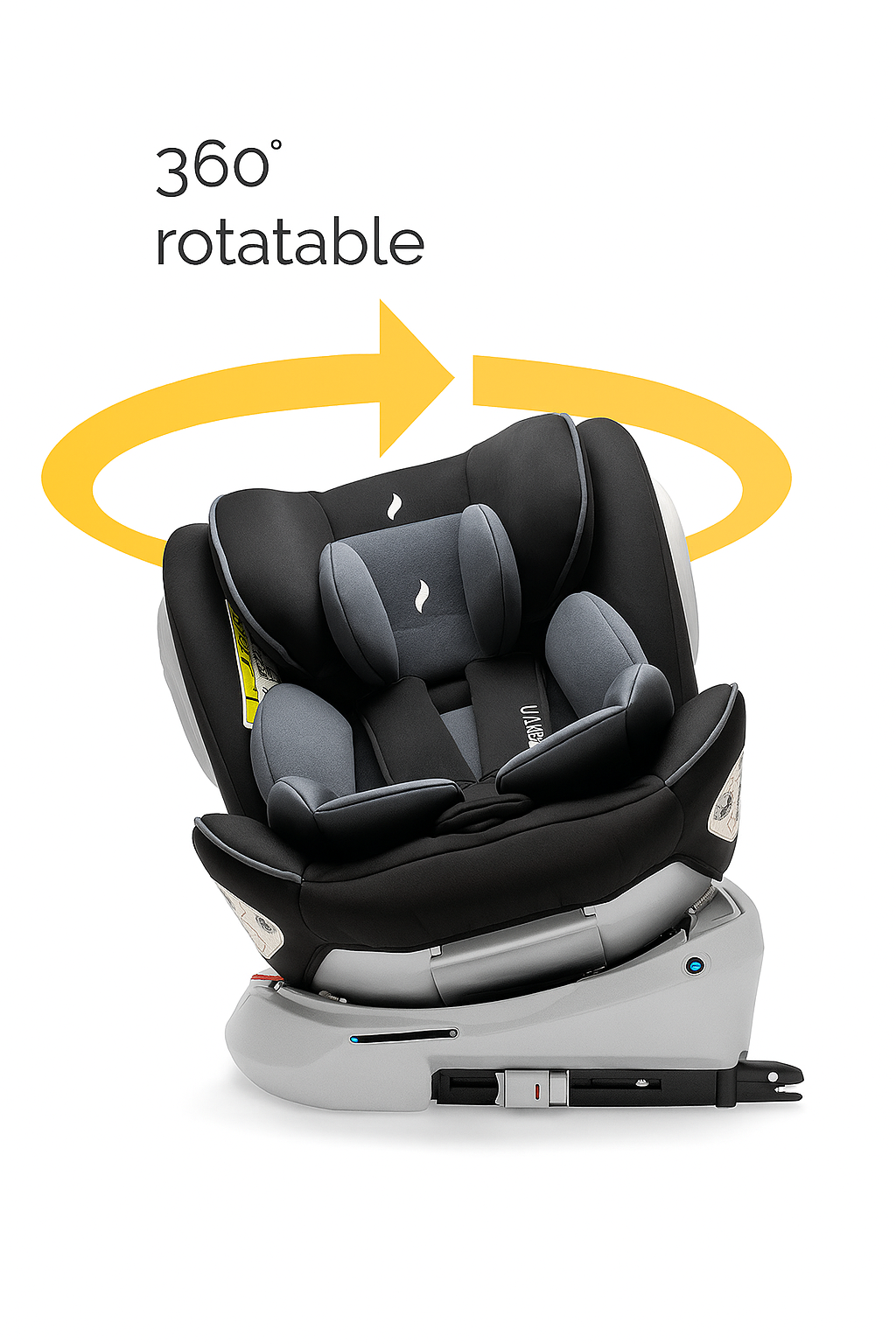 Osann Four360 Car Seat with Isofix, 0-36 kg, Black