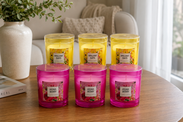 Pack of 6 Scented Candles – Brilliant Days & Aronia Berry