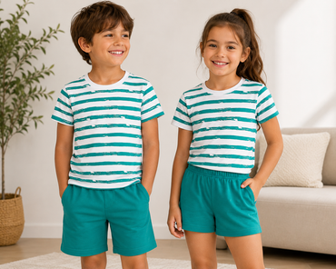 Lupilu Kids' Short Pyjama Set Striped