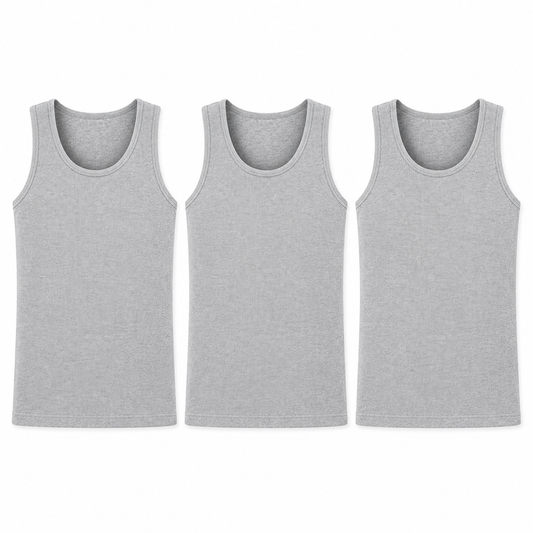 LIVERGY® Men's Fine Ribbed Tank Top 3-Pack