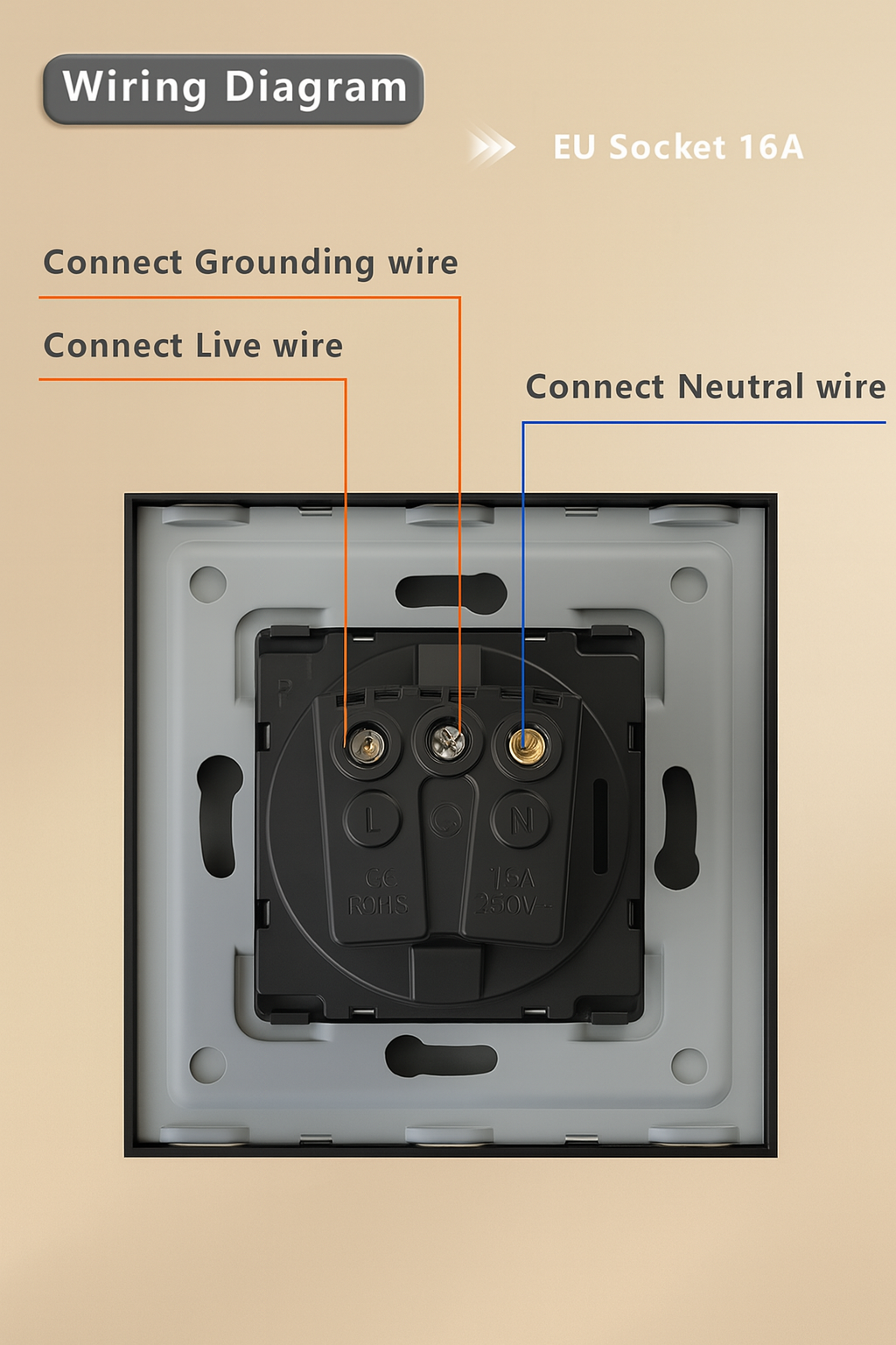 Smart home EU Standard 1-Way Socket