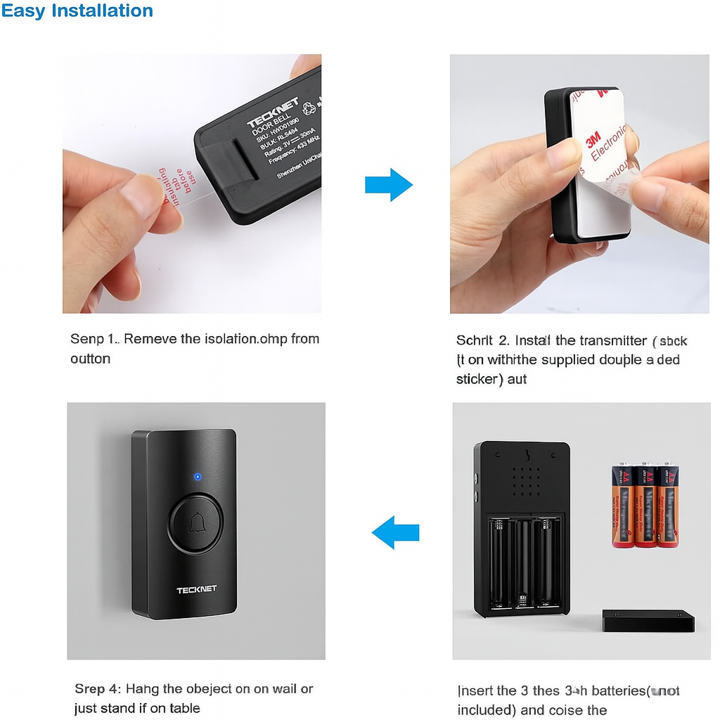 Wireless Doorbell Battery Operated