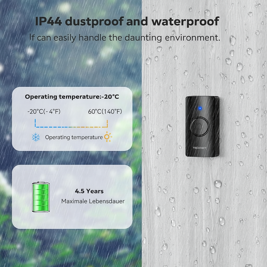 Wireless Doorbell Battery Operated