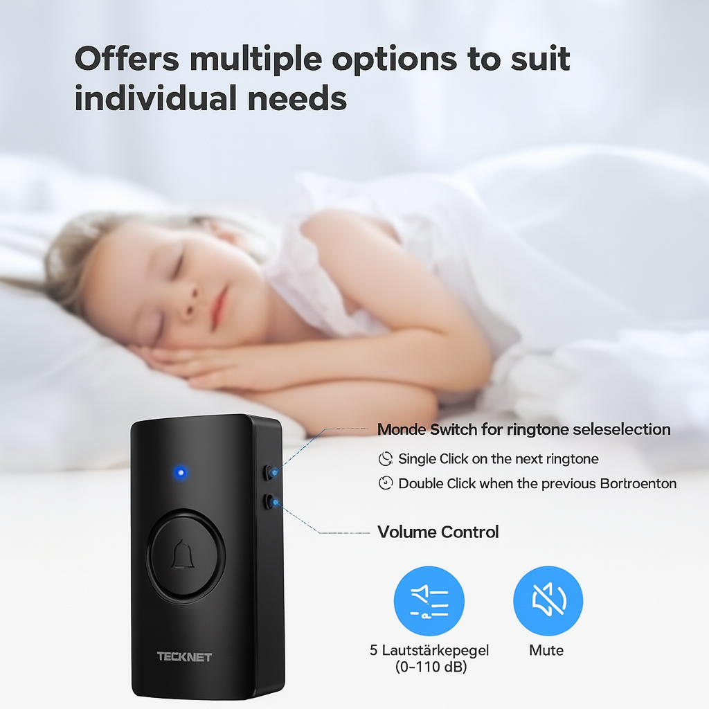 Wireless Doorbell Battery Operated