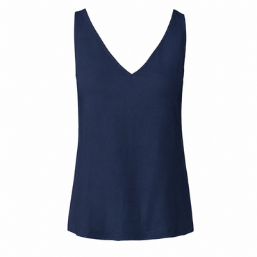 esmara Top V-Neck Linen-Viscose Blend