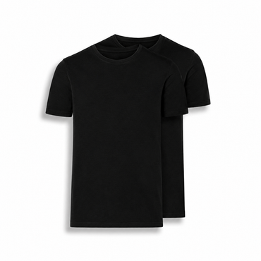 esmara MEN T‑Shirts Round‑Neck 100 % Cotton - 2Pack
