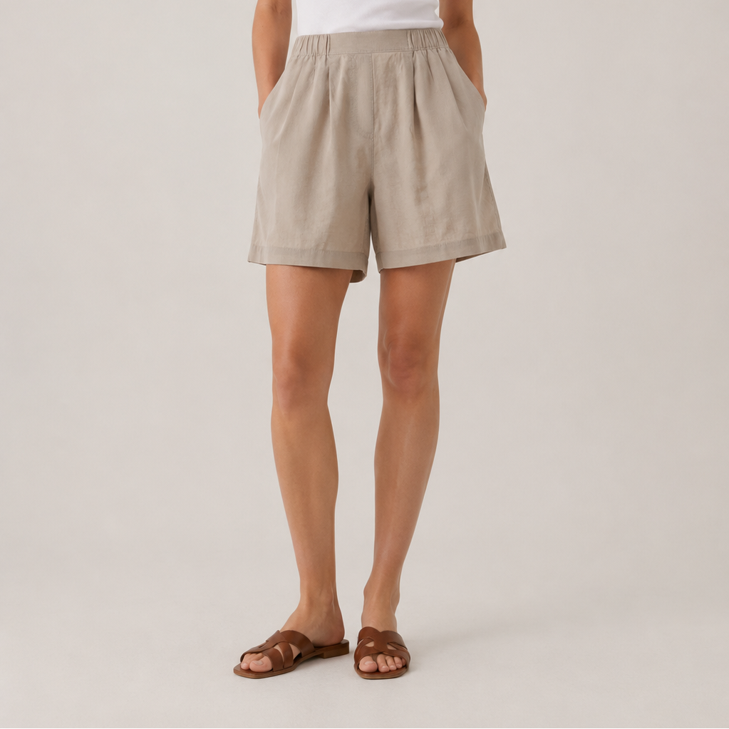ESMARA Women's Linen Shorts Relaxed Fit