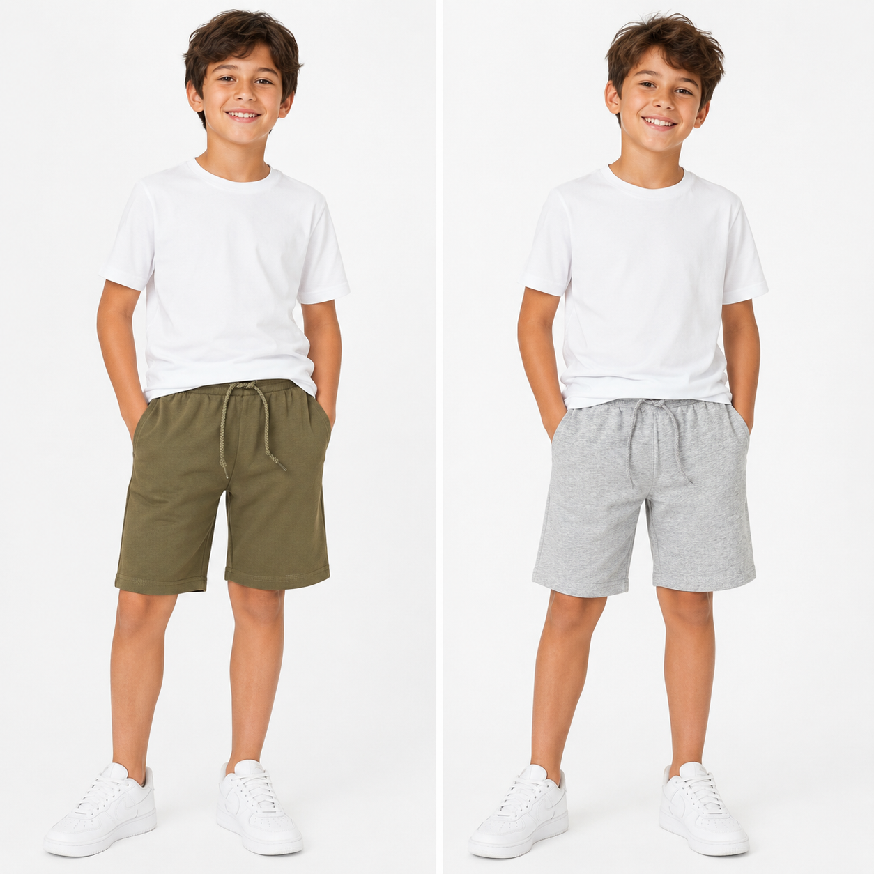 Pepperts! Boys Sweat Shorts 2‑Pack