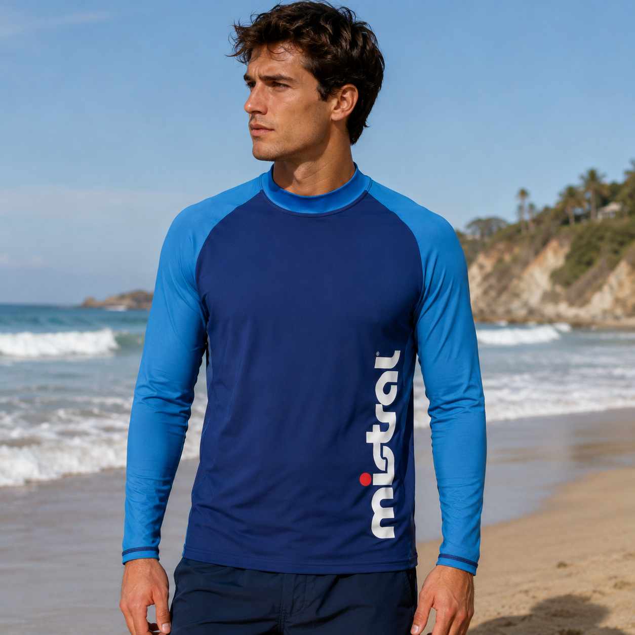 Mistral Men's UV 50+ Long Sleeve Swimming Shirt