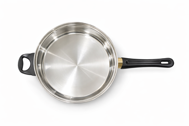 GSW Stainless Steel Frying Pan – 25.5 cm with Ergonomic Handle