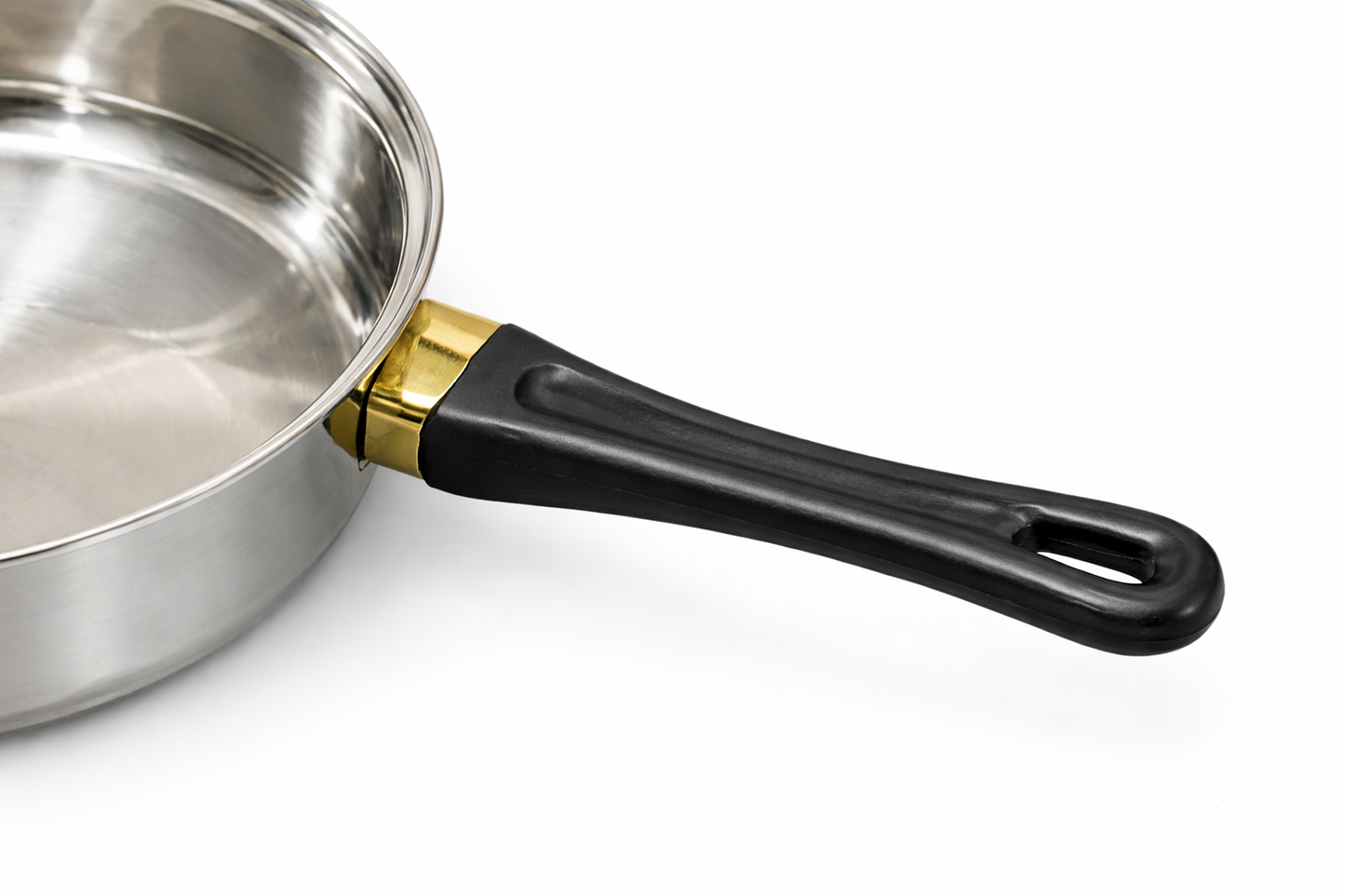 GSW Stainless Steel Frying Pan – 25.5 cm with Ergonomic Handle