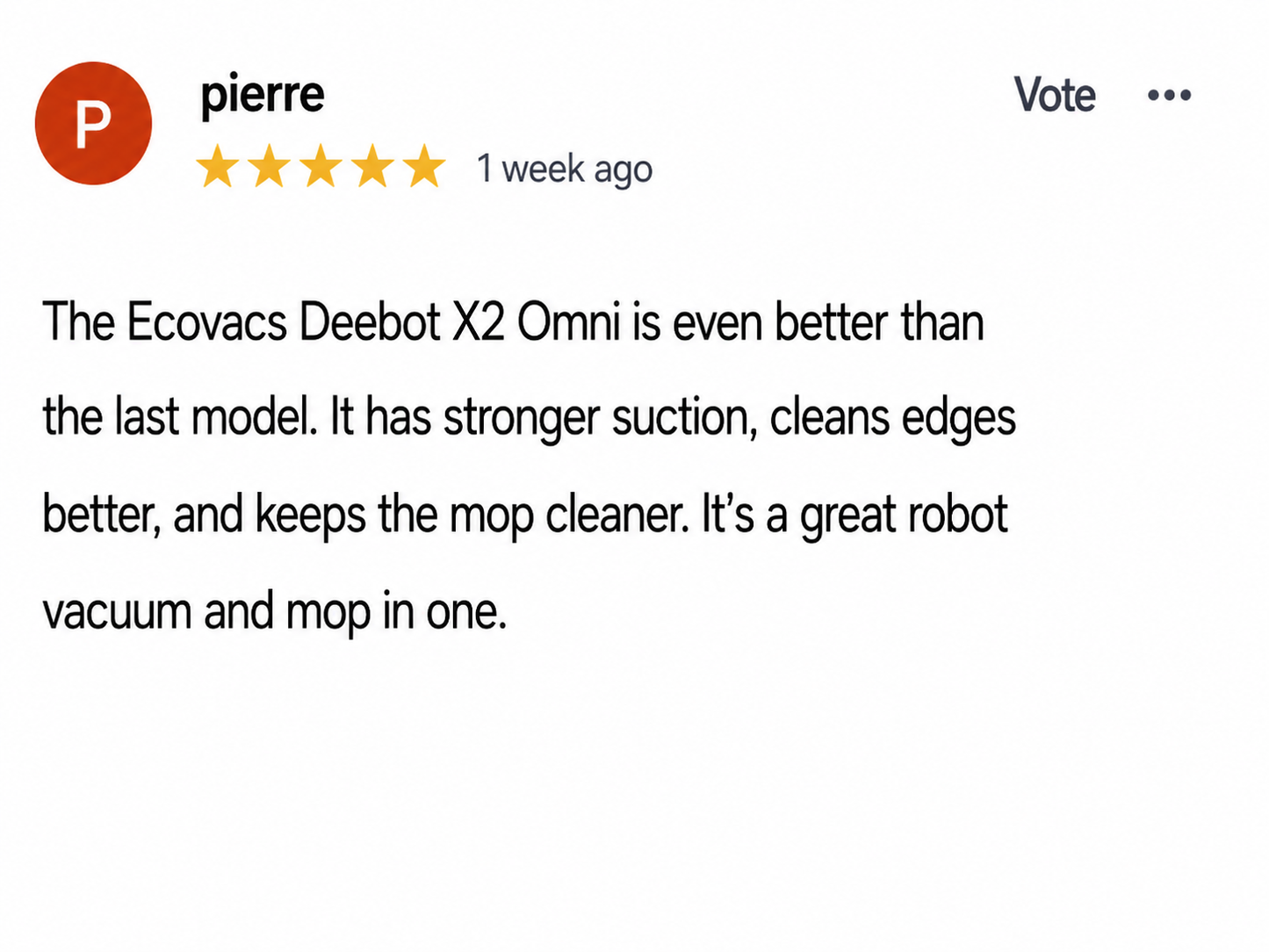Ecovacs Deebot X2 OMNI White Robot Vacuum with Mop