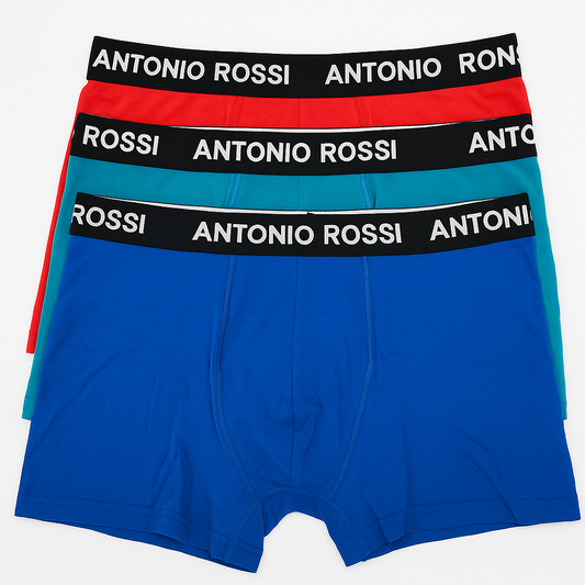Antonio Rossi 3 -PIECES Slim Fit Men's Boxer Shorts – Soft Cotton