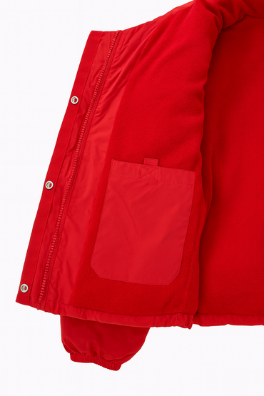 Pull&Bear Stylish Red Winter Bomber Jacket