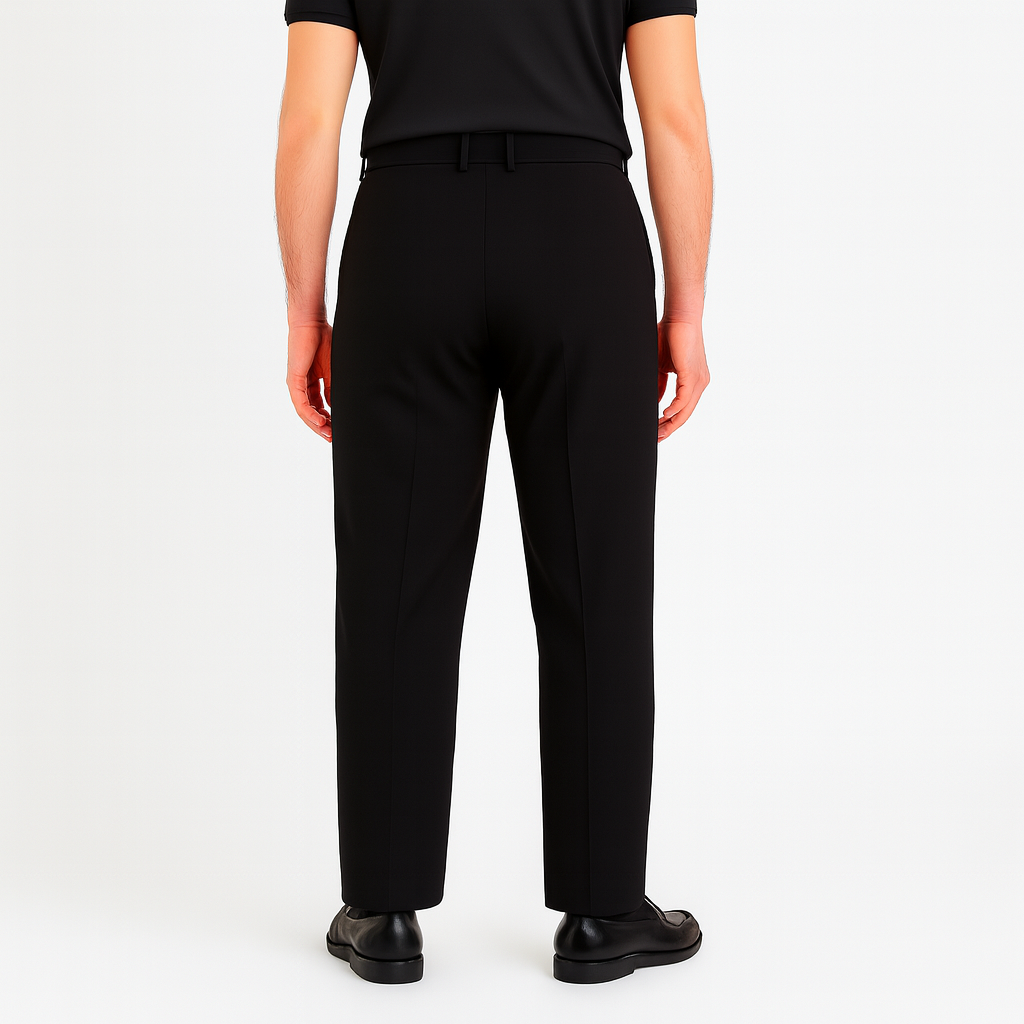Anne Weyburn High‑Rise Stretch Straight‑Leg Men Pants