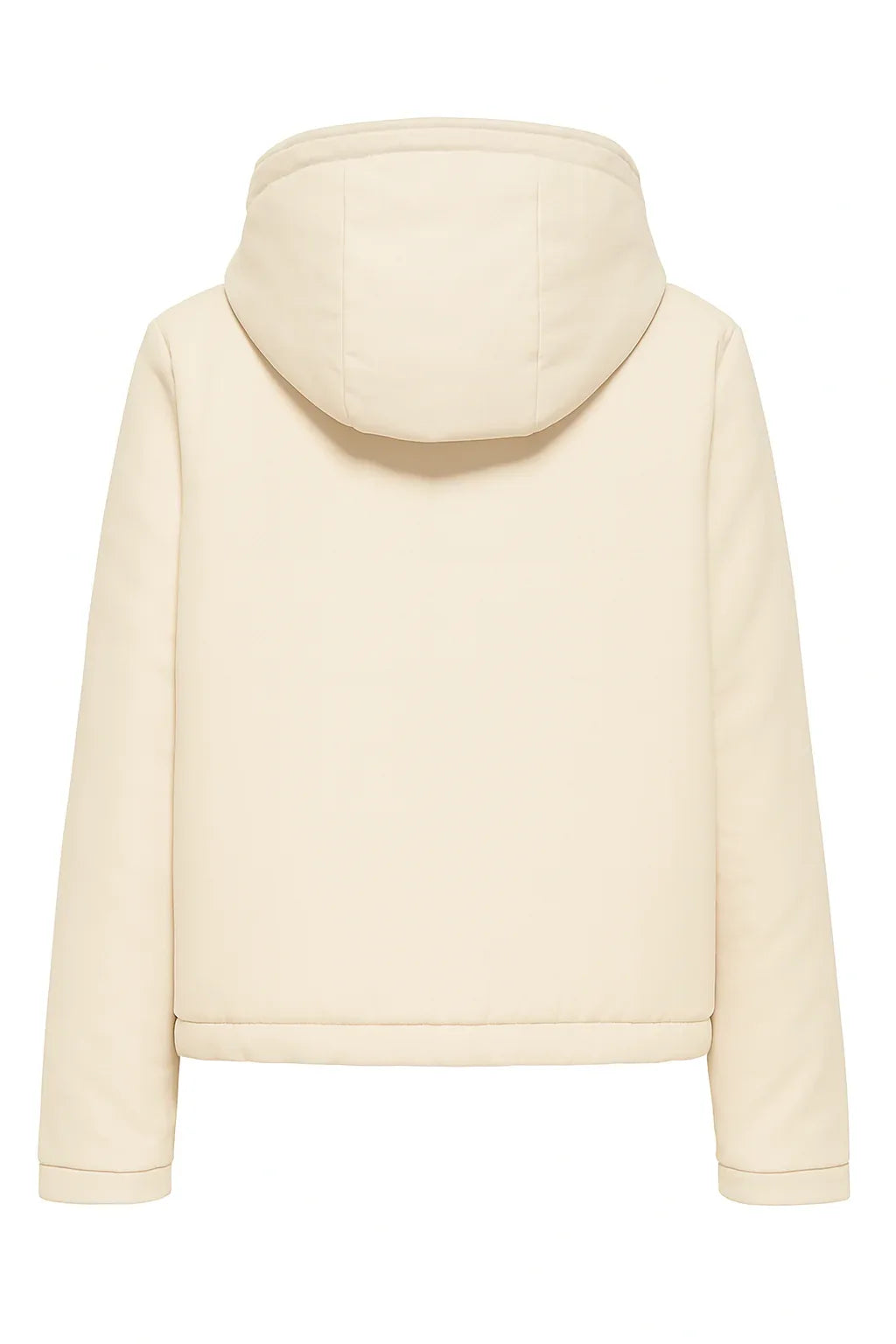 ONLY Women’s Padded Hooded Jacket – Cream - Gomix Brands Outlet