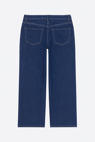 H&M Women's Dark Straight Blue Denim Jeans