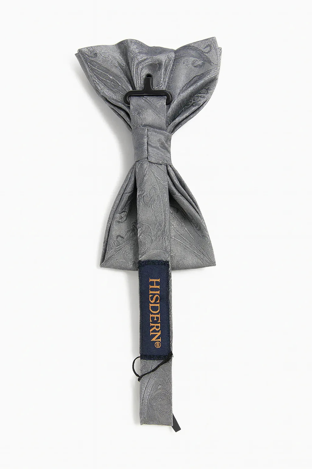 Charming Pre-Tied Gray Patterned Bow Tie | Weddings & Events - Gomix Brands Outlet