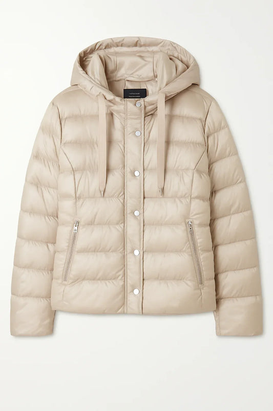 Comma beige puffer jacket - Gomix Brands Outlet